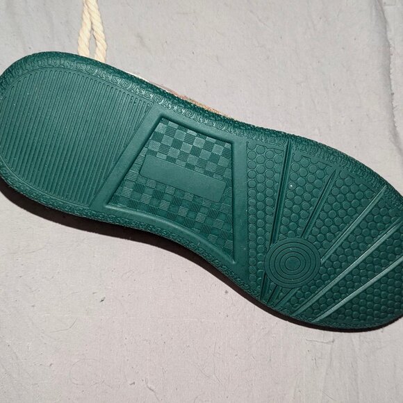 NWT chunky men's green and white sneakers with oil paint art design - Picture 4 of 5